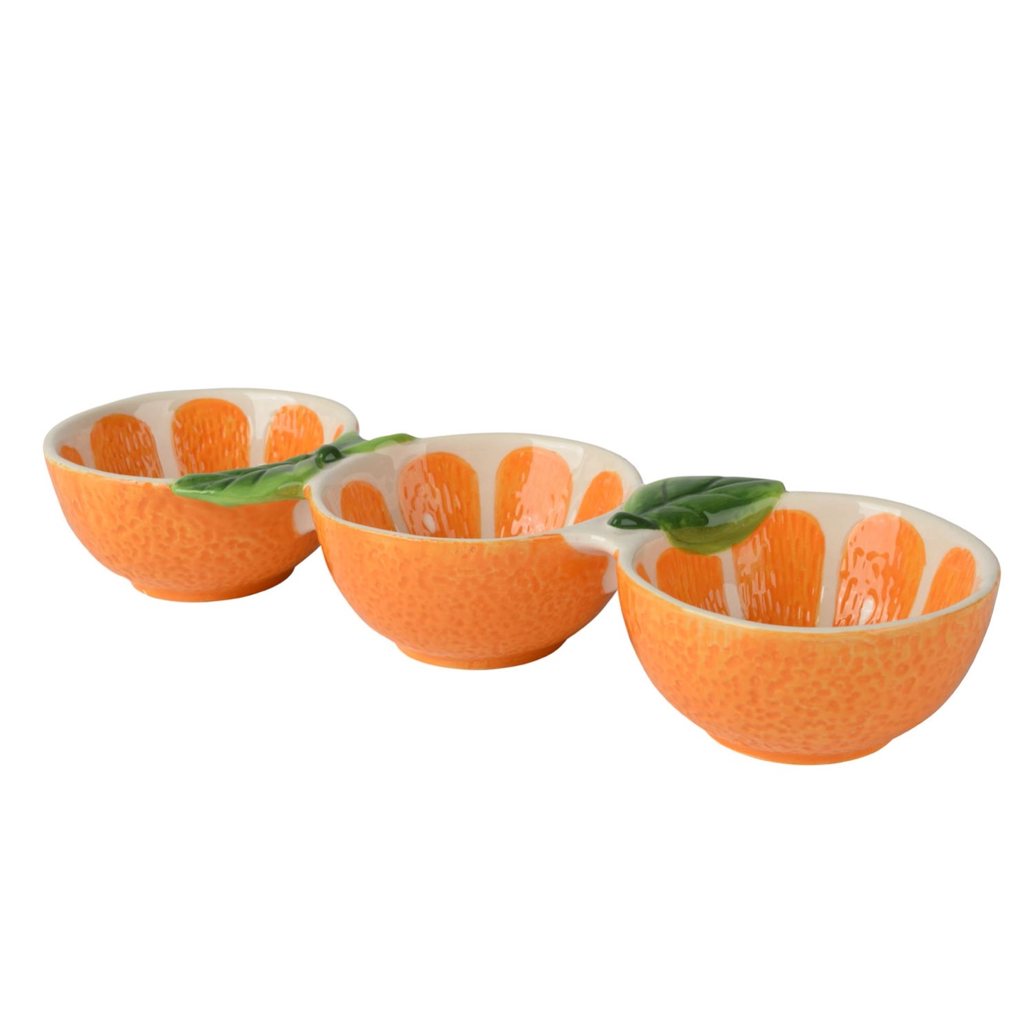 Miseczka POMARAŃCZE TRIO z dolomitu - śr. 4 cm