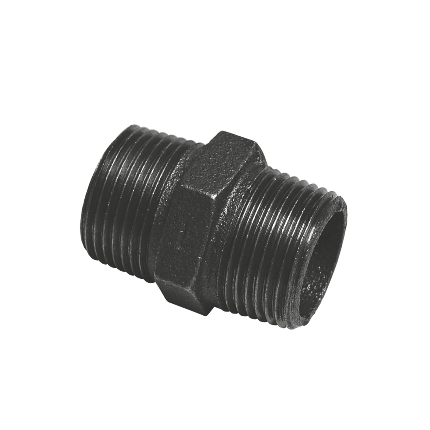 Nypel 3/4" żeliwny czarny
