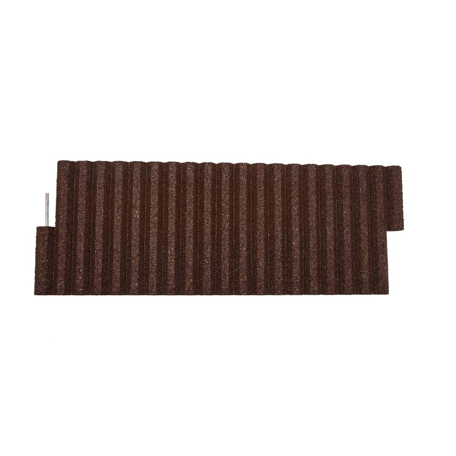 Palisada gumowa brązowa - 30 x 80 x 4,5 cm