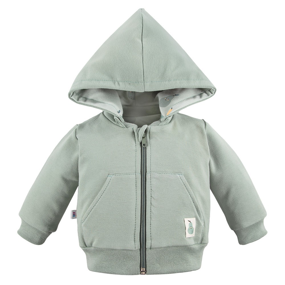 Bluza z kapturem dziecięca zielona EV
