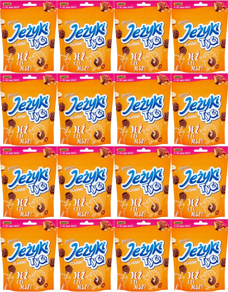 16x Ciastka Jeżyki Tyci Classic, 100g
