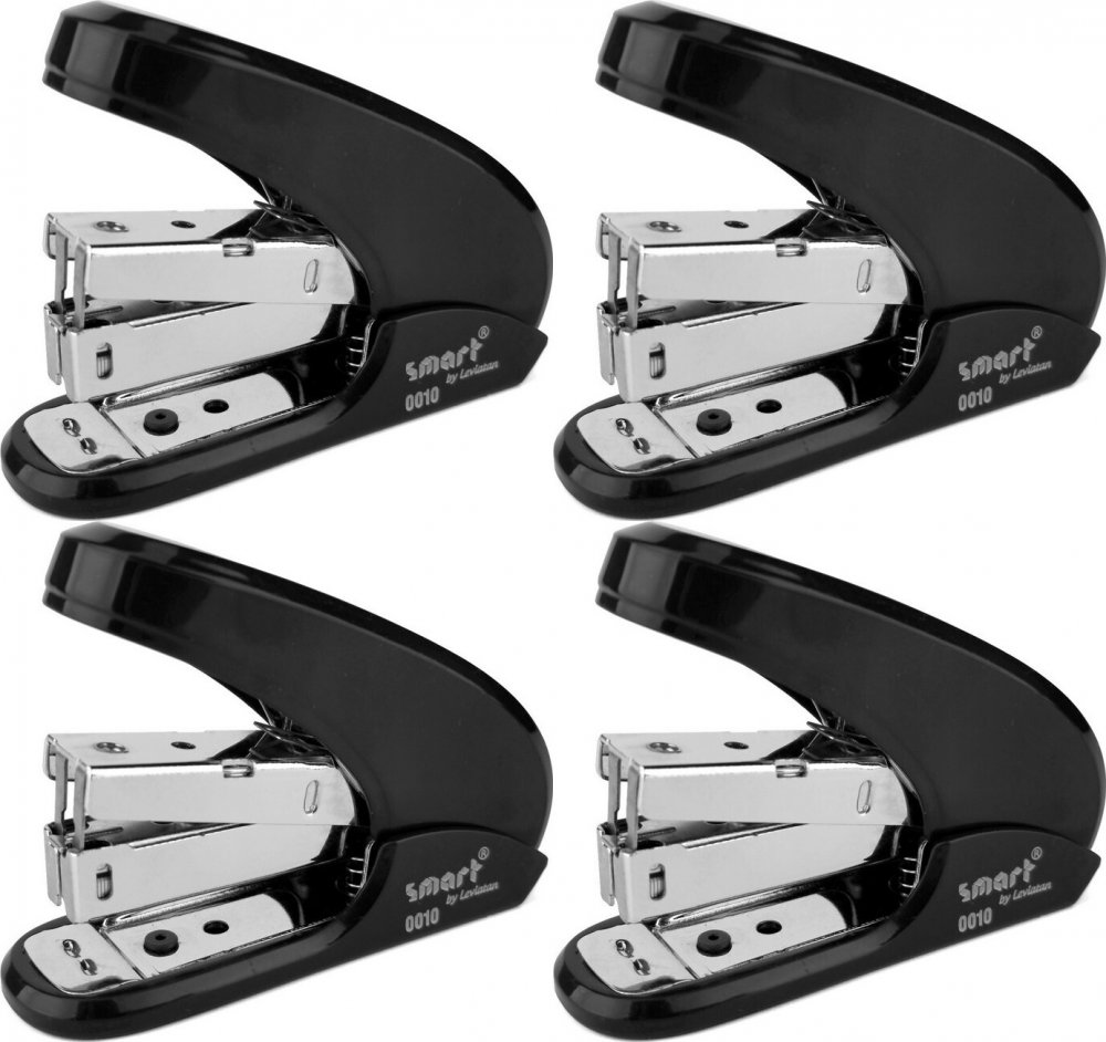 4x Zszywacz Leviatan Smart 0010, do 20 kartek, zielony