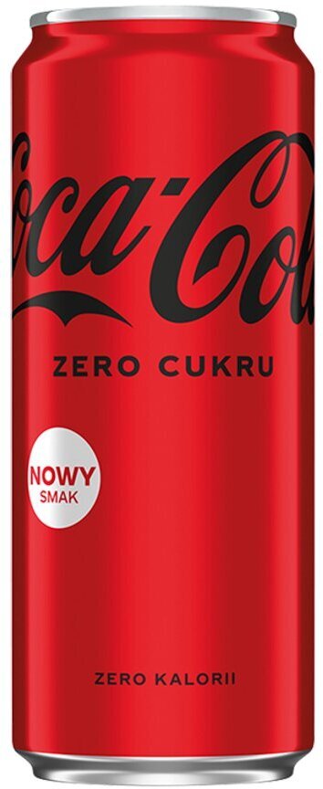 Outlet: USZKODZONE OPAKOWANIE Napój gazowany Coca-Cola Zero, puszka Sleek, 0.33l