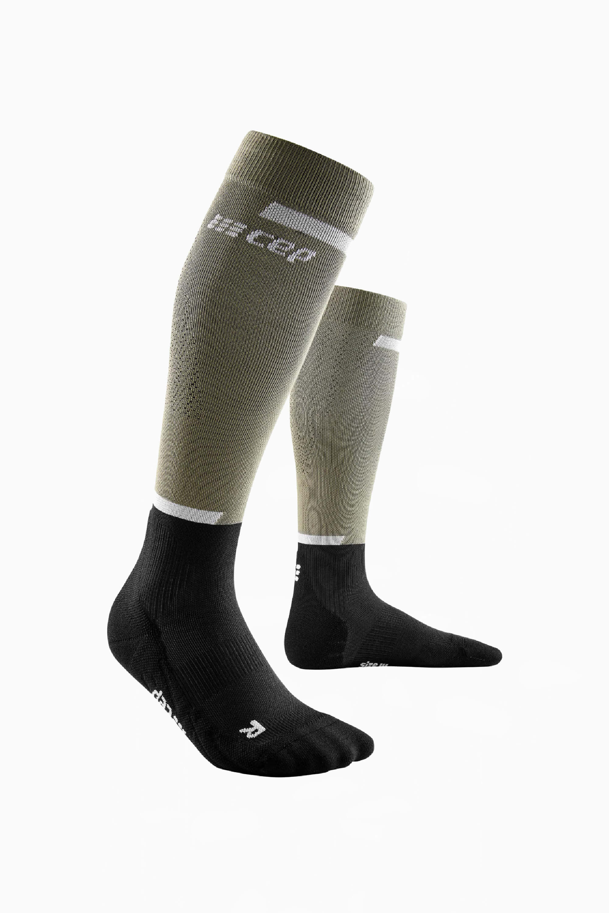 Skarpety kompresyjne CEP The Run Tall Socks 4.0 - Zielony
