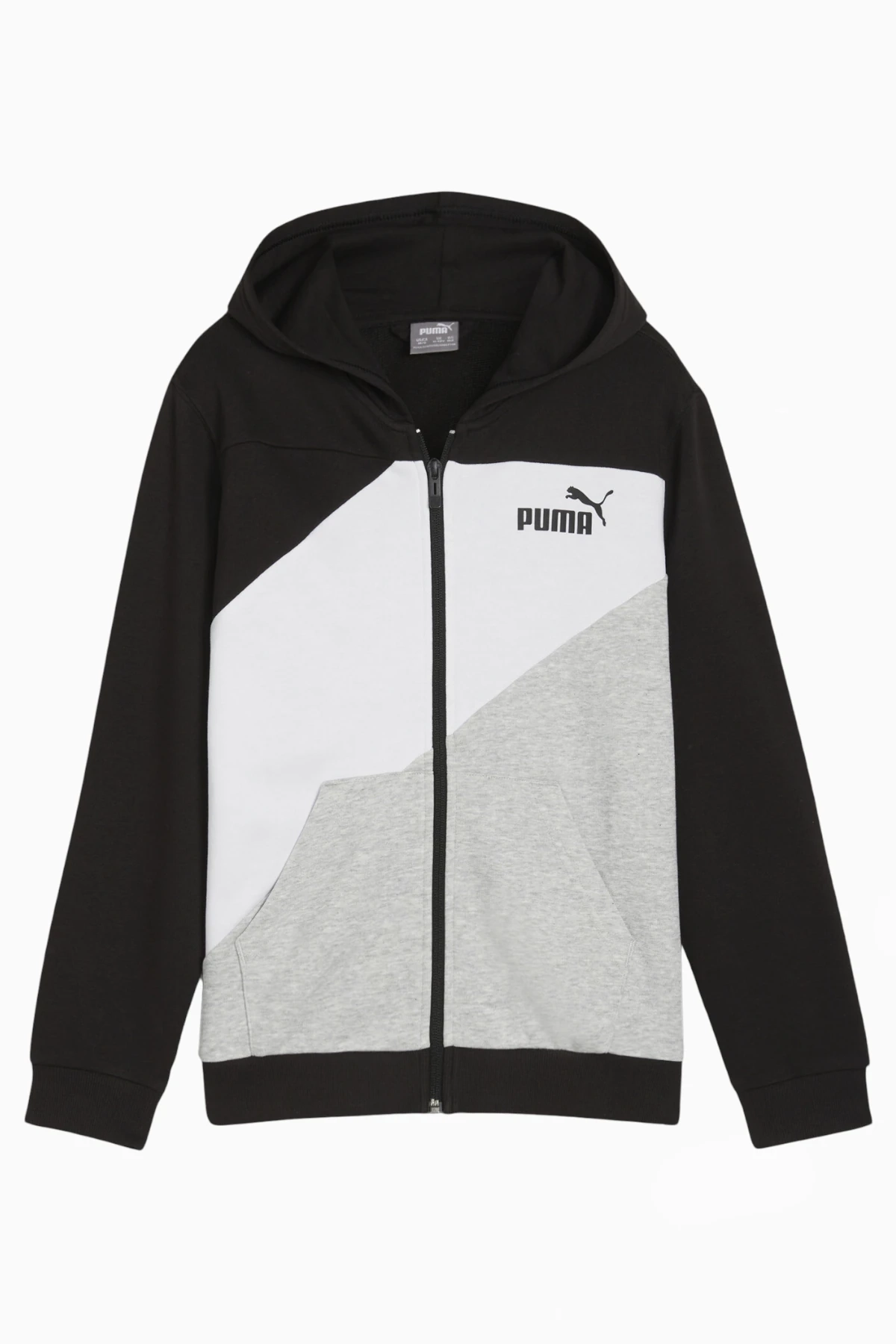 Bluza z kapturem Puma Power Colorblock FZ Junior - Multikolor