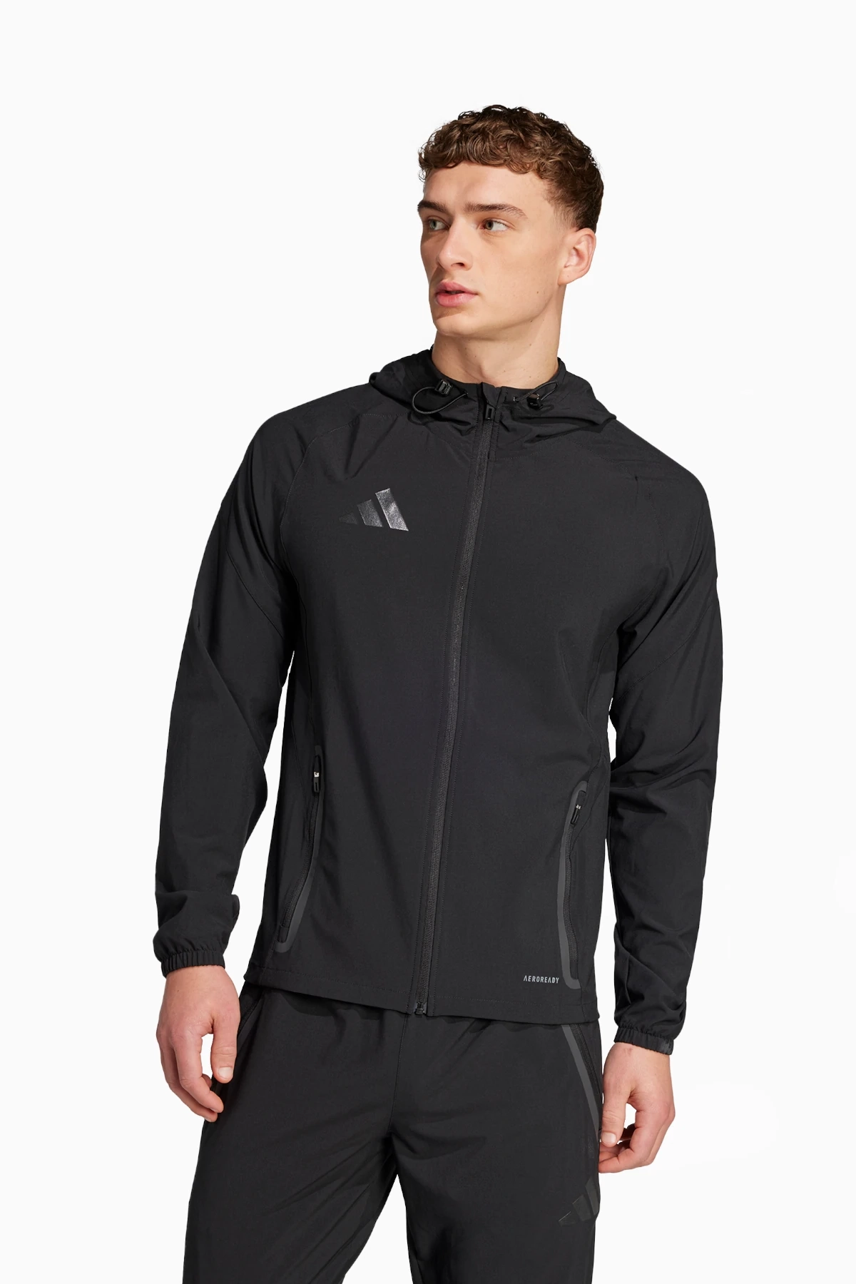 Bluza z kapturem adidas Tiro 25 Competition Vis Tech Travel - Czarny