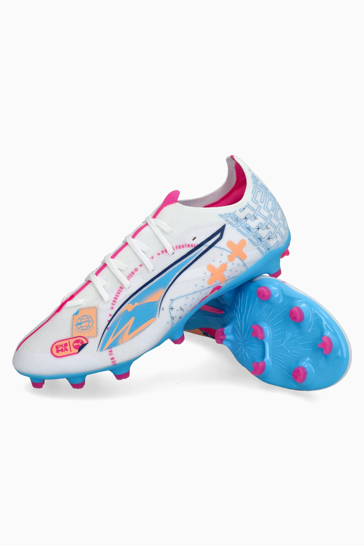 Korki Puma Ultra 5 Match Volume Up FG/AG - Biały