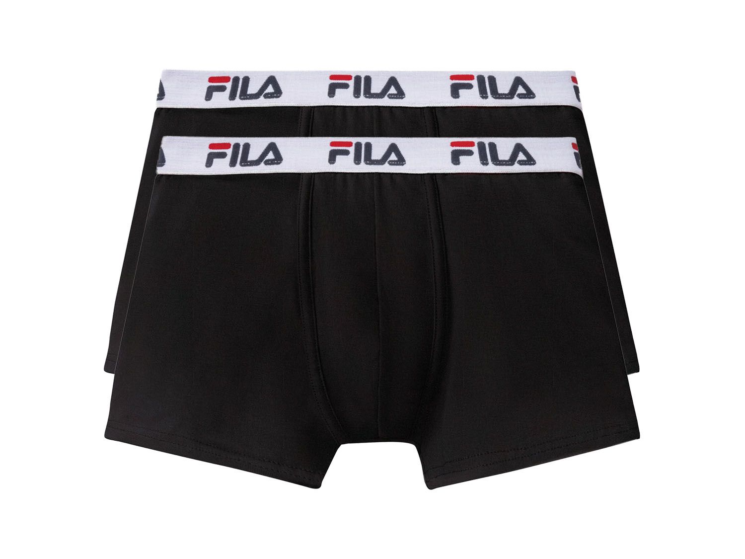 Fila Bokserki męskie, 2 pary Czarny, L