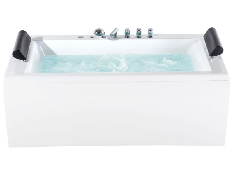 Wanna narożna z hydromasażem LED Montego Biały 1 szt.