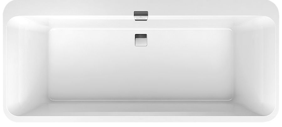 Villeroy & Boch Squaro Edge 12 Duo wanna prostokątna 180x80 cm Weiss Alpin UBQ180SQE7DV-01