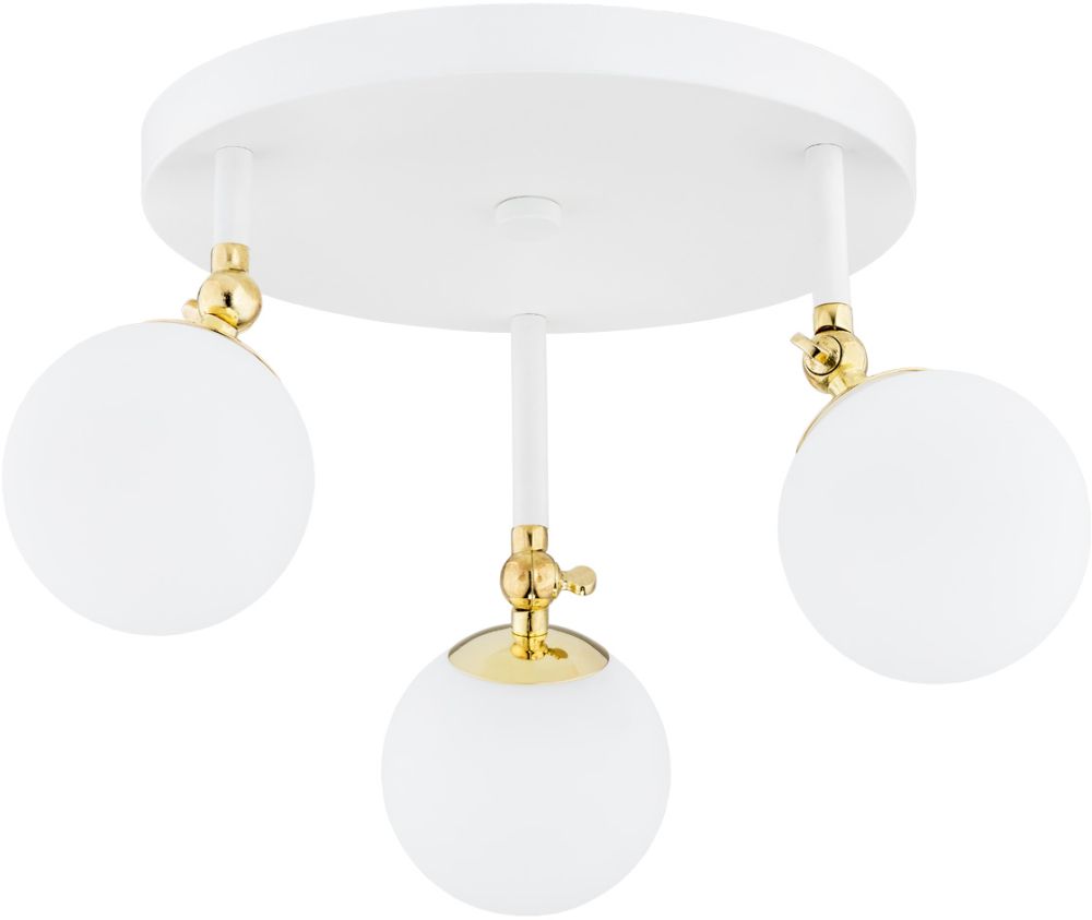 Argon Latina lampa podsufitowa 3x7W biały/mosiądz 1434