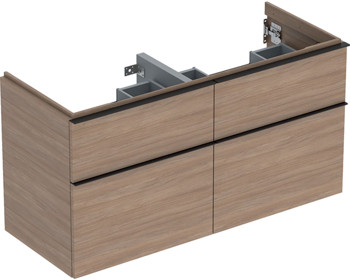Geberit iCon szafka 118,4 cm podumywalkowa wisząca dąb/lava mat 502.309.JH.1