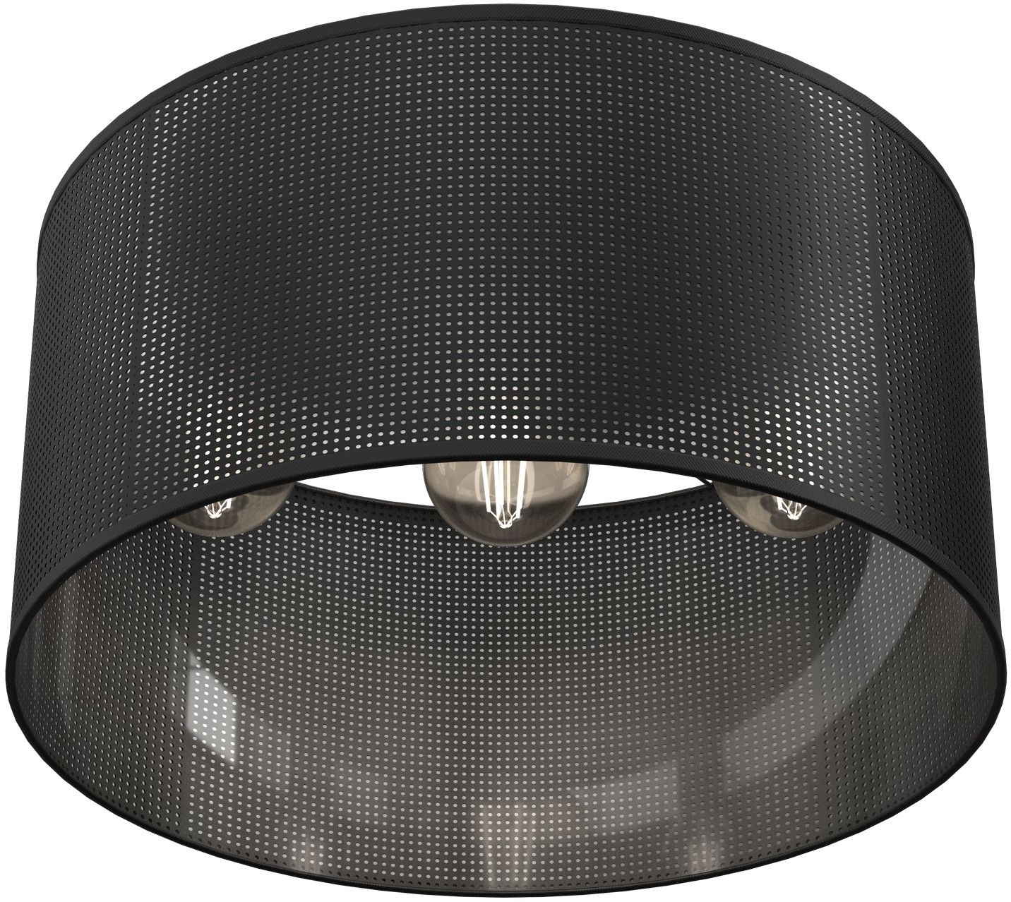 Luminex Loft Shade lampa podsufitowa 3x60W czarny 5233