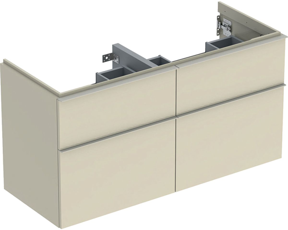Geberit iCon szafka 118,4 cm podumywalkowa wisząca szary piaskowy połysk/szary piaskowy mat 502.309.JL.1
