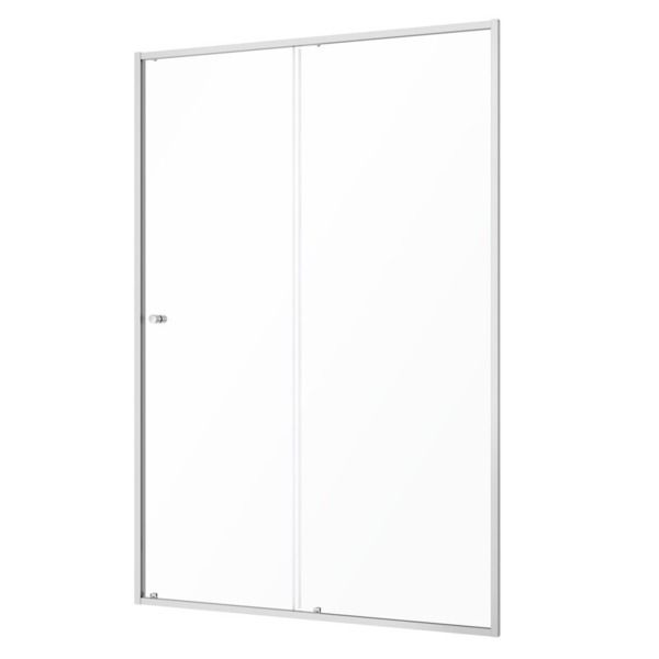 Sealskin Contour drzwi prysznicowe 140 cm wnękowe stal nierdzewna szczotkowana/szkło przezroczyste CD121406325100