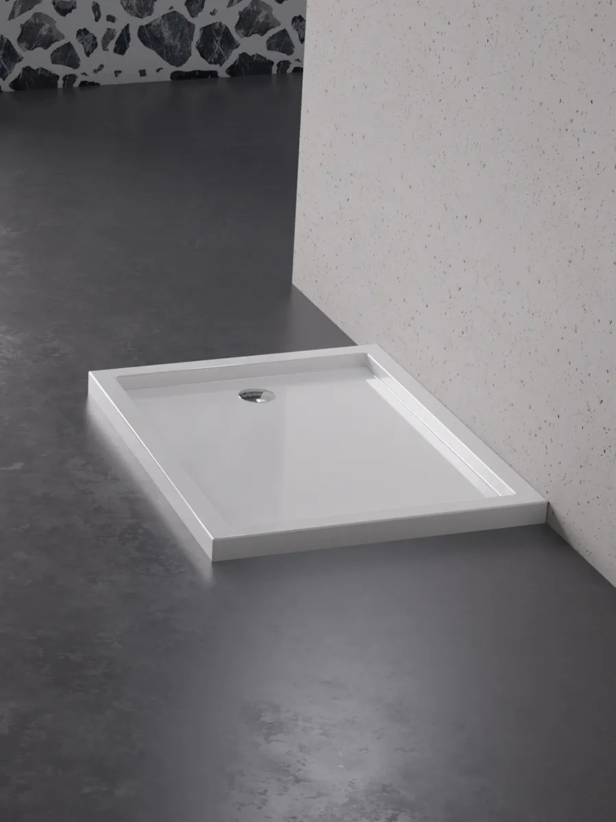 New Trendy New Cantare brodzik 140x90 cm prostokątny biały B-0447
