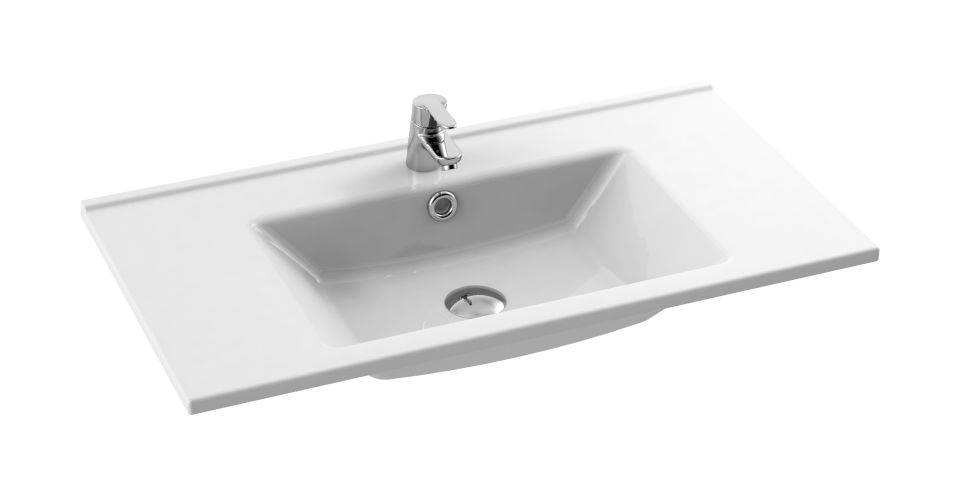 CeraStyle Arte umywalka 85x45 cm meblowa prostokątna biała 067500-u