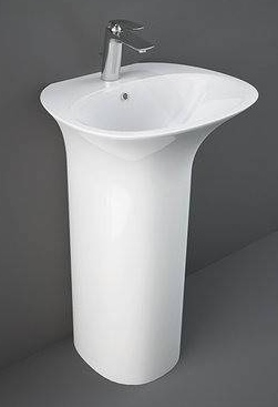 Rak Ceramics Sensation umywalka 55x46 cm wolnostojąca biała SENFS5501AWHA