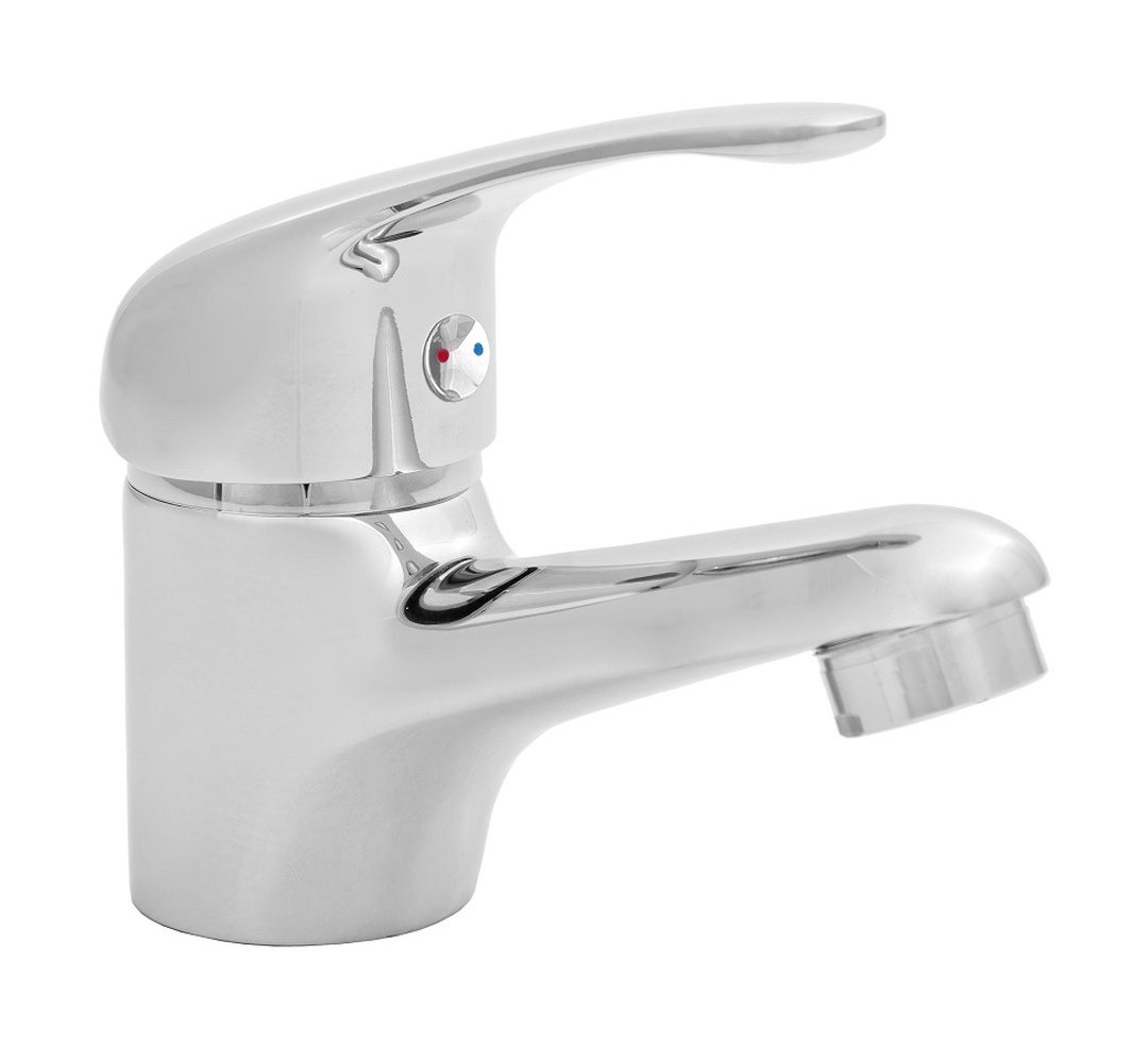 Invena Mitris bateria umywalkowa stojąca chrom BU-79-001