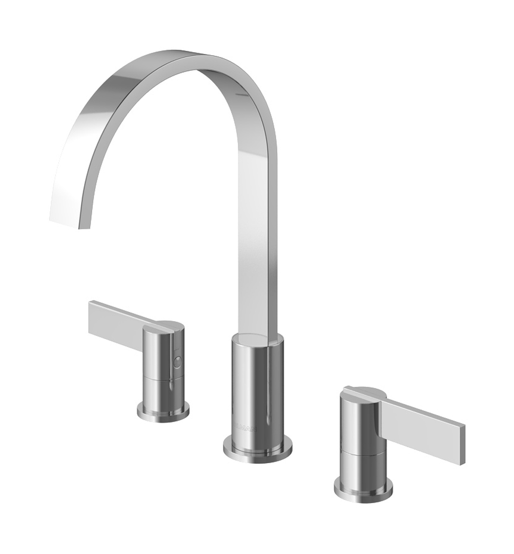 Kohlman Dexame bateria umywalkowa stojąca 3-otworowa chrom QB200D