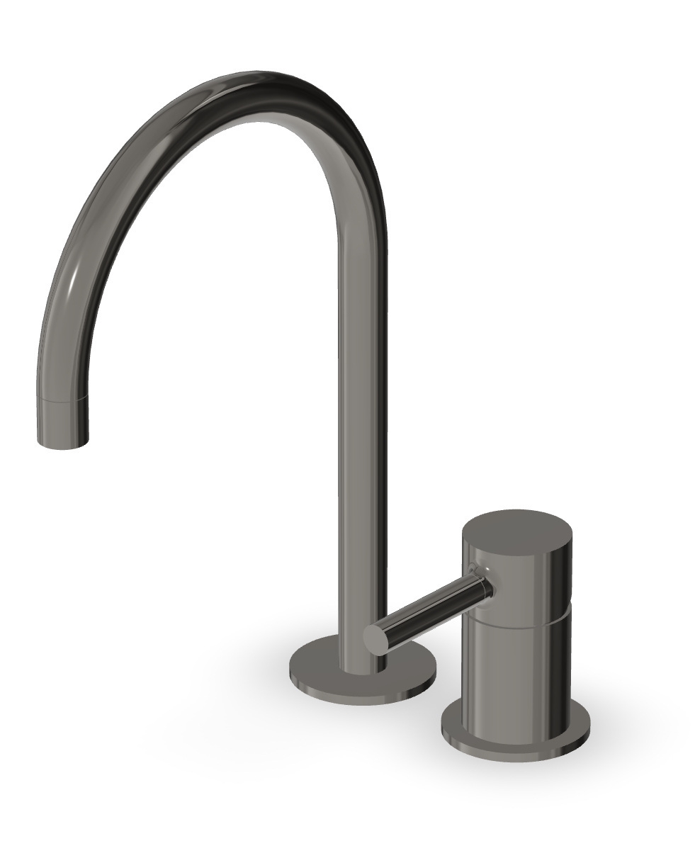Zucchetti Pan bateria umywalkowa stojąca czarna ZP6223.C50