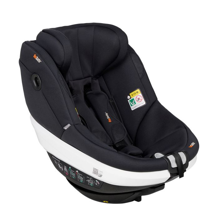 BeSafe Beyond 360 z bazą Beyond-obrotowy fotelik dla maluchów od 61-125 cm, 9-22 kg, 6 miesięcy-6 lat-Black Soft Breeze Premium