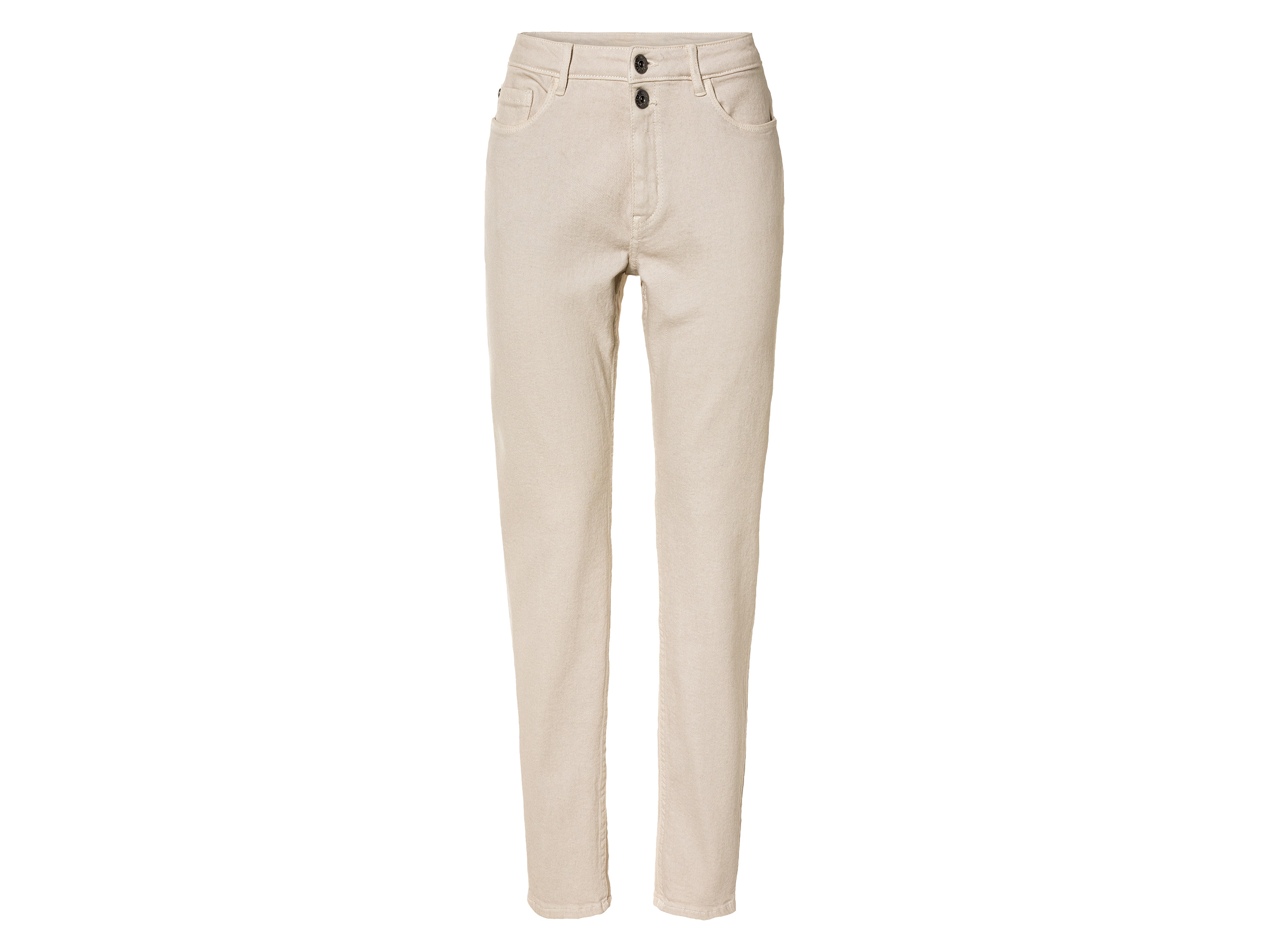 esmara Jeansy damskie z bawełną, straight fit 34, wysoka sylwetka, Biały