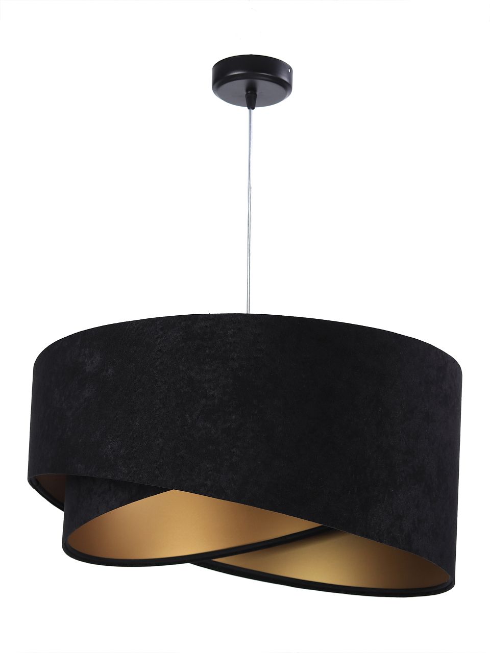 Darmowa Dostawa - Lampa wisząca 1x60 W czarna-złota BPS Koncept Galaxy 060009