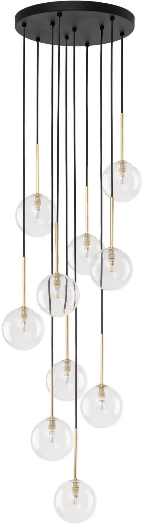 Darmowa Dostawa - Lampa wisząca powyżej 6x6 W czarna-złota TK Lighting Nilos 5944