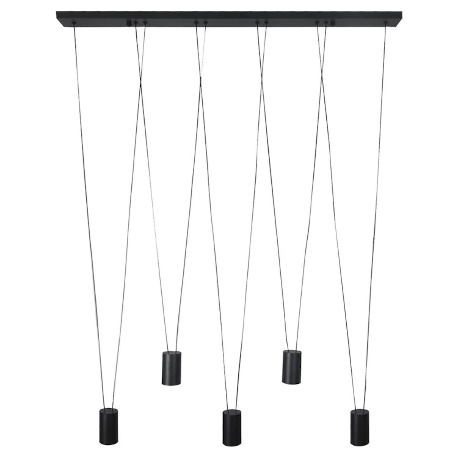 Darmowa Dostawa - Lampa wisząca 5x8 W czarna Light Prestige Toledo LP4325PBK
