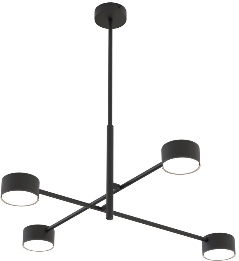 Darmowa Dostawa - Lampa wisząca 4x12 W czarna Emibig Natsu 14444