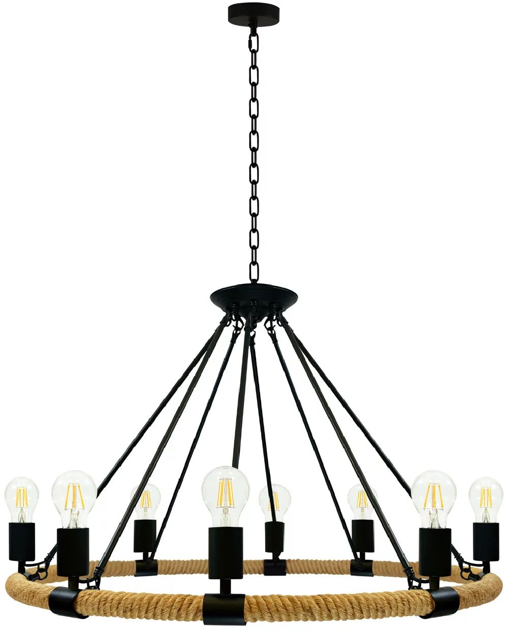 Darmowa Dostawa - Lampa wisząca powyżej 6x20 W czarna-beżowa Goldlux Arthur 307927