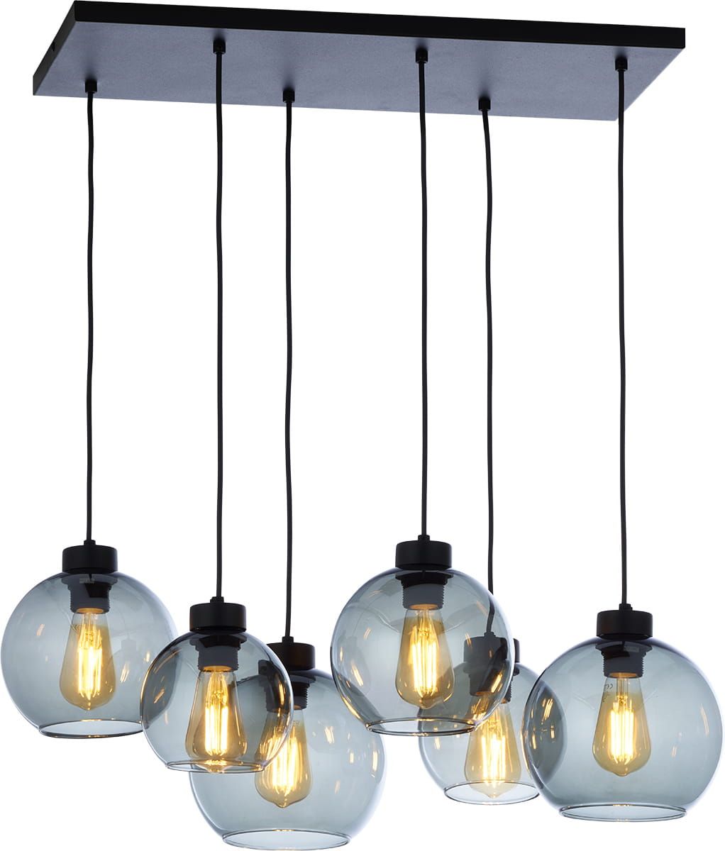Darmowa Dostawa - Lampa wisząca 6x15 W czarna TK Lighting Cubus 2833