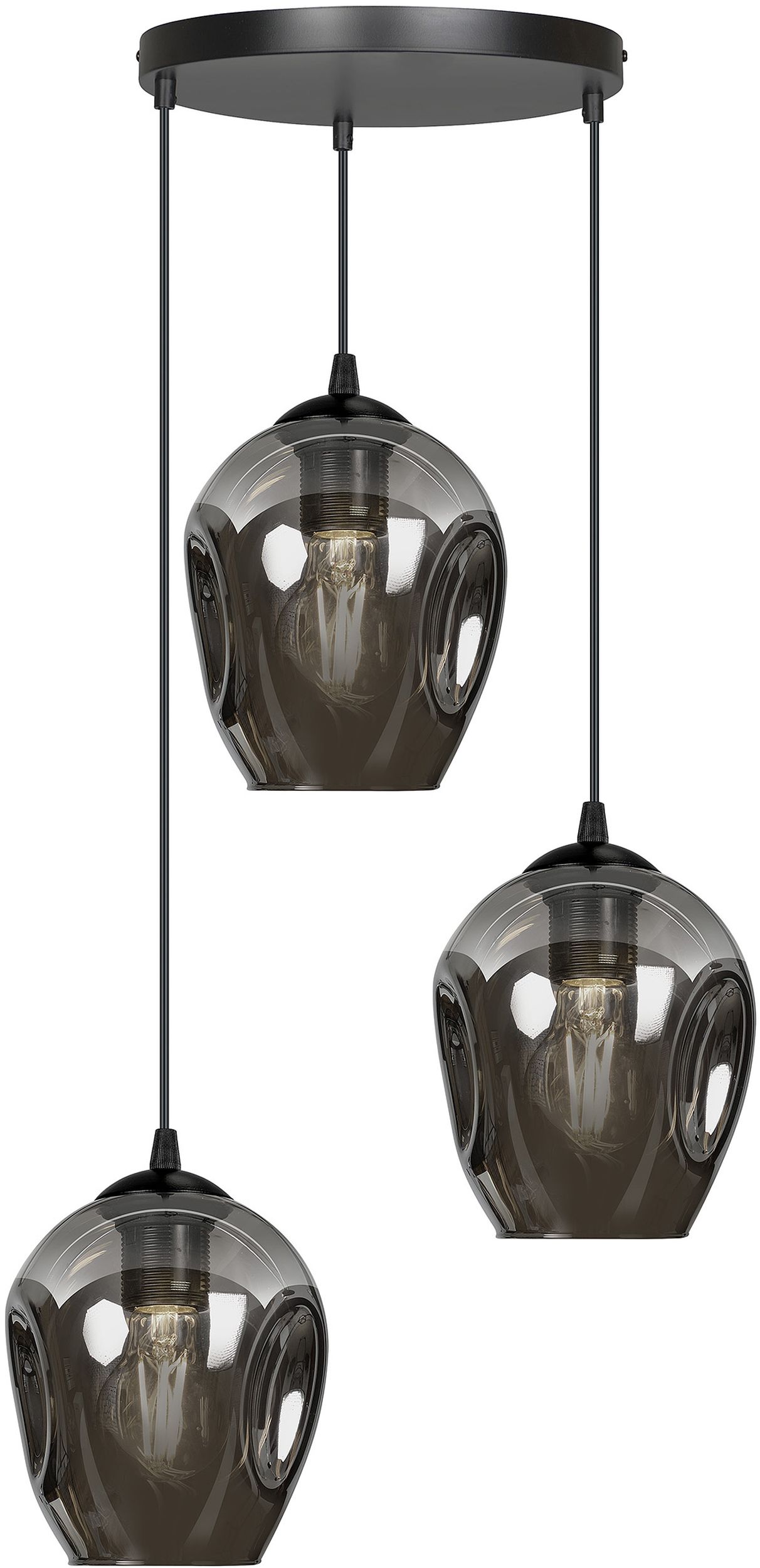 Darmowa Dostawa - Lampa wisząca 3x15 W czarna-grafitowa Emibig Istar 6803PREM