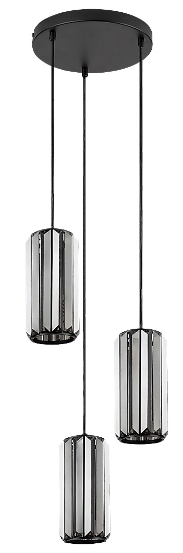 Darmowa Dostawa - Lampa wisząca 3x40 W czarna-przydymiona Rabalux Veness 72255