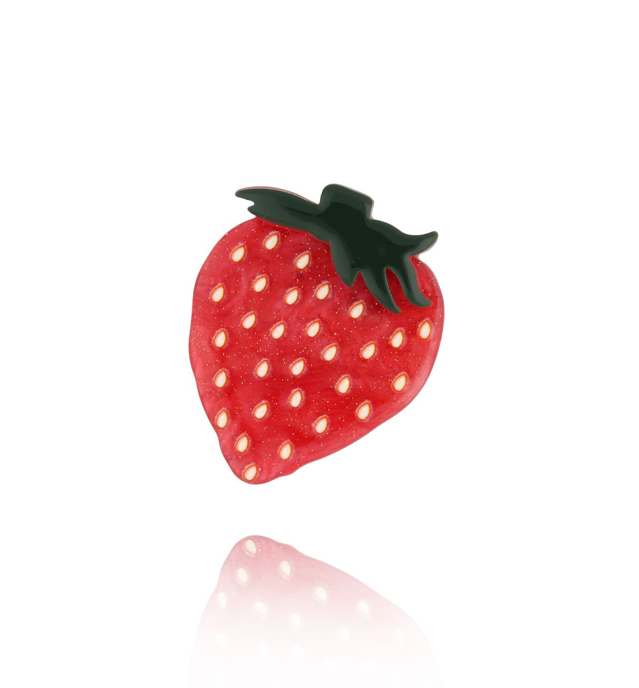 Broszka z truskawką Strawberry BRZA0081 - By Dziubeka