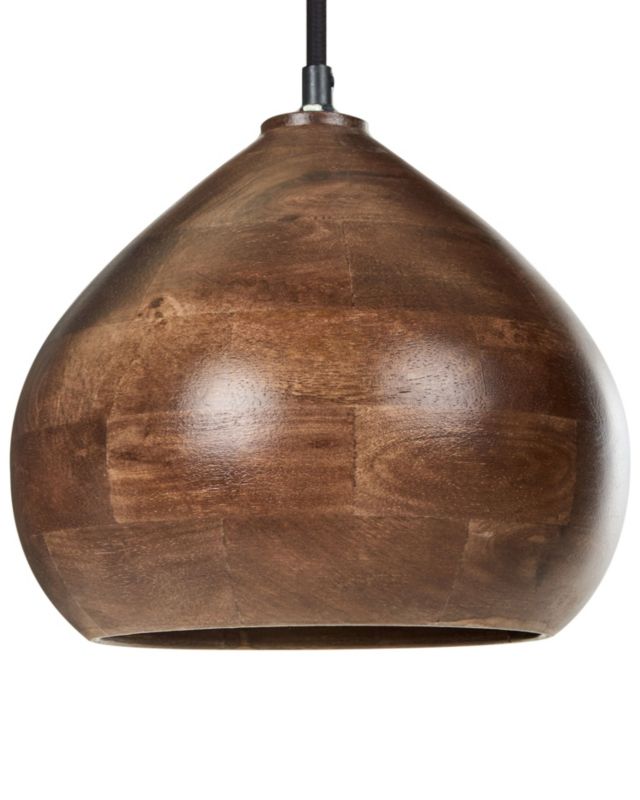 Lampa wisząca Sanyati Drewno mango Ciemnobrązowy 1 szt.