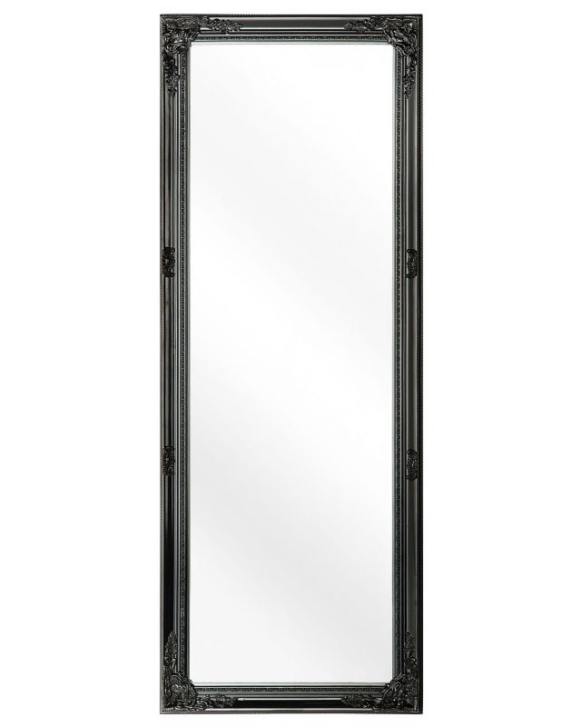 Lustro ścienne Fougeres 50 cm 130 cm Czarny 1 szt.