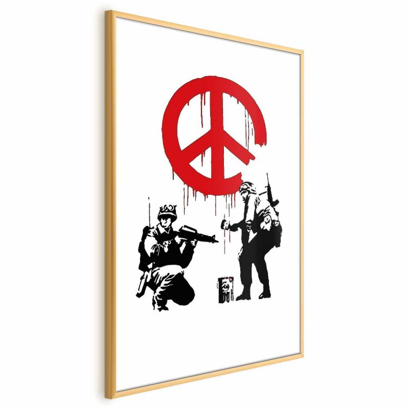 Plakat Artgeist Soldiers 60x90 cm z ramą złotą 1 szt