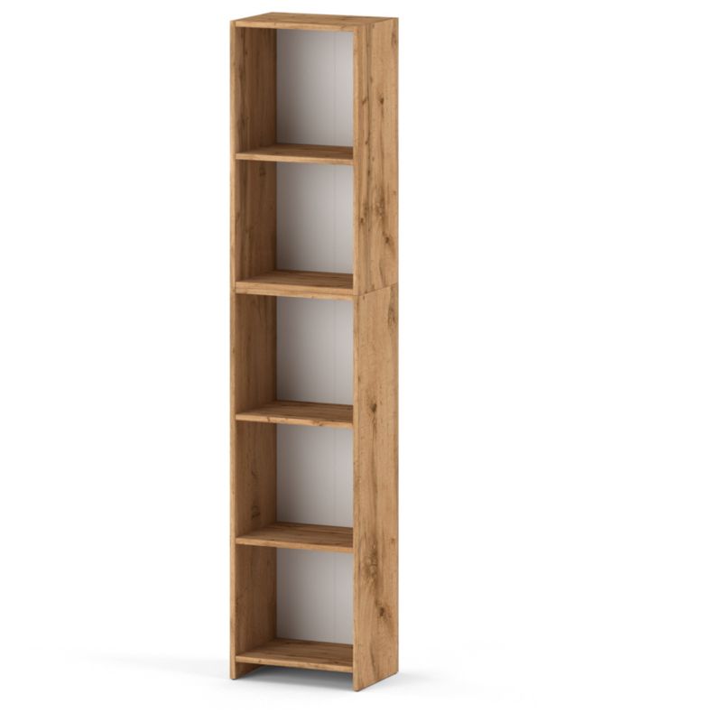 Regał Hurtownia-Mebli Półek 5 Pella 40 40cm Dąb Wotan 40x30x189 cm 1szt.