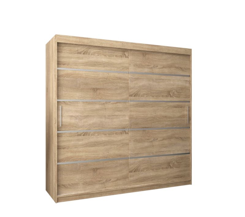 Szafa przesuwna Garderoba Abiks Verona 1 200 sonoma + sonoma 1 szt.