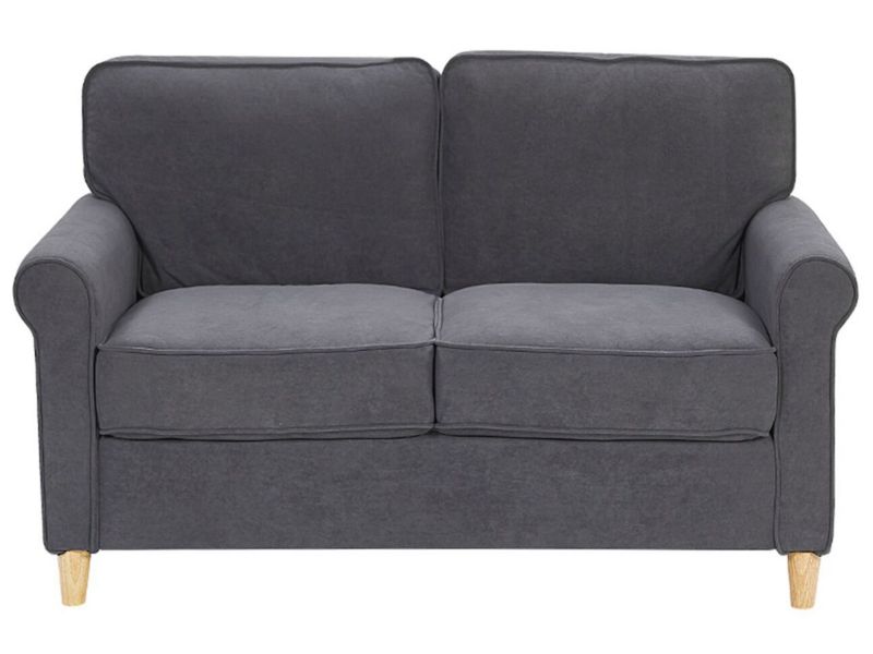 Sofa Ronneby Welur Ciemnoszary dla 2 osób 1 szt.