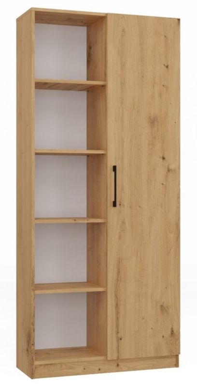 Regał Topeshop Malwa RD/80 Dąb artisan 80x30x182 cm 1 szt.