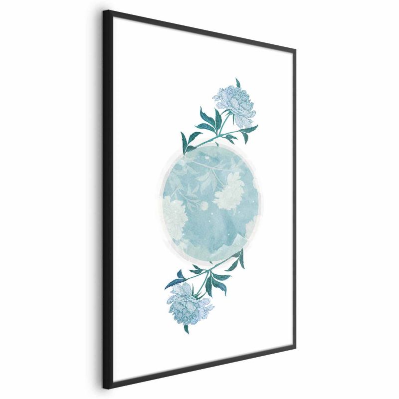 Plakat Artgeist Kwiecista planeta 40x60 cm z ramą czarną 1 szt