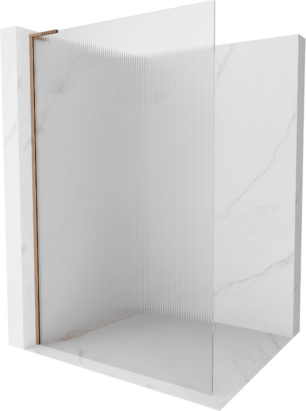 Ścianka prysznicowa Mexen Kioto L różowe złoto 110 x 200 cm 800-110-103-60-091 szt.