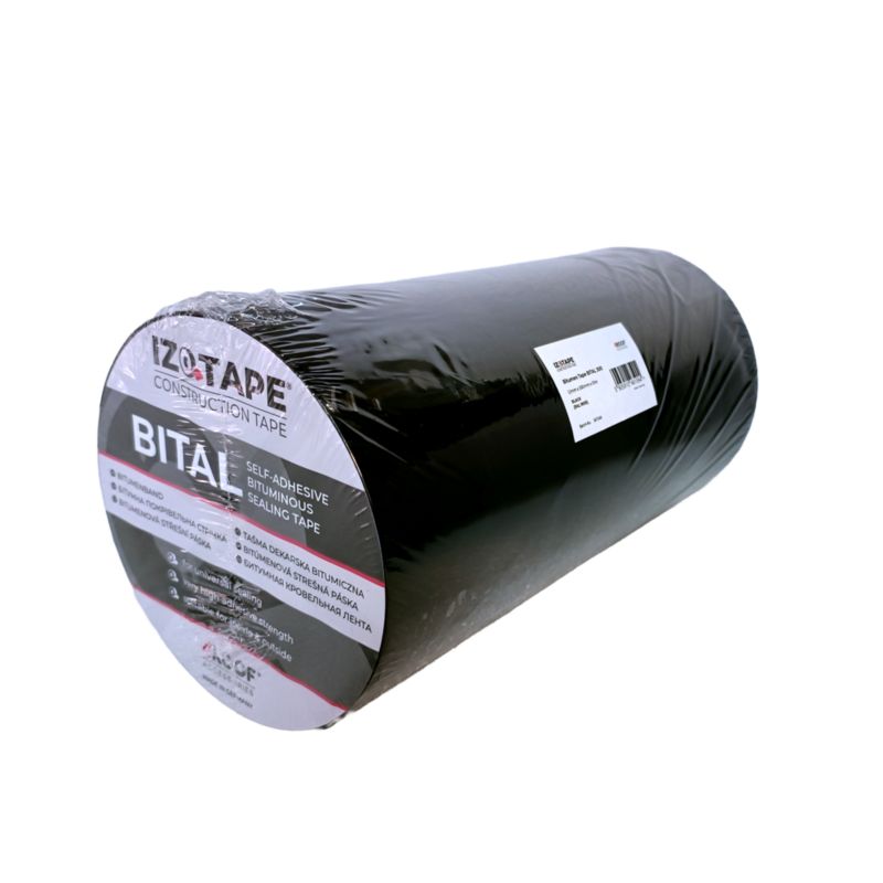 Taśma dekarska bitumiczna 4ROOF IZOTAPE BITAL 300mm 10mb kolor czarny (9005) bardzo elastyczna uszczelniająca 1szt.