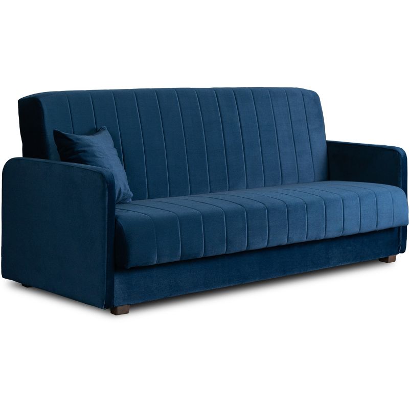 Sofa Porto Mebel Elite Rozkładana z Funkcją Spania i Pojemnikiem Granatowa 1 szt