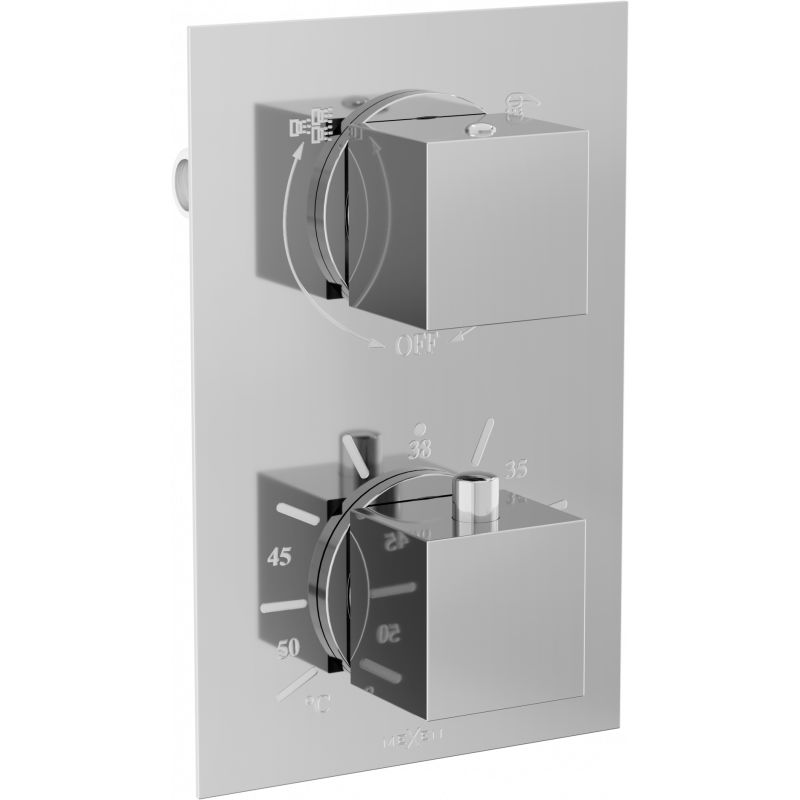 Bateria wannowo-prysznicowa Mexen Cube chrom 2-wyjściowa 1 szt.