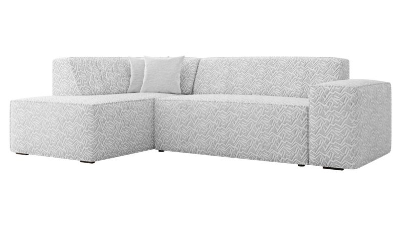 Narożnik MIRJAN 24 Lordin Premium lewy platynowy/platynowy/platynowy szenilowy 1 szt.