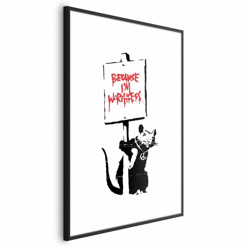 Plakat Artgeist Worthless 40x60 cm z ramą czarną 1 szt